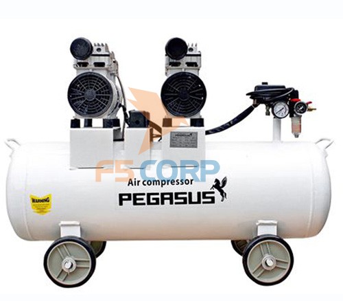 Máy nén khí không dầu giảm âm Pegasus TM-OF550x2-70L