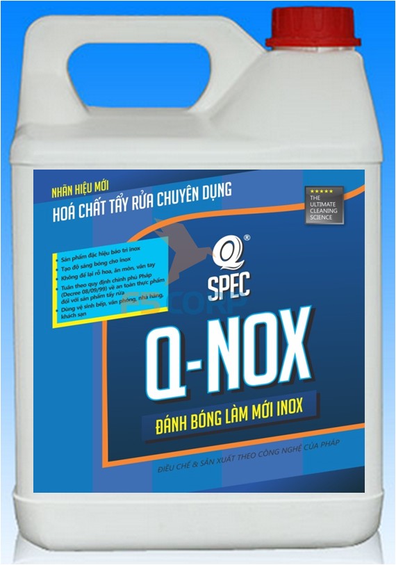 Dung dịch đánh bóng làm mới inox Q-NOX 4 Lít 