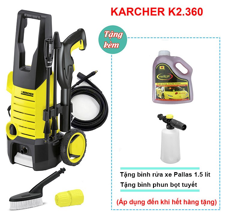 Máy phun rửa xe áp lực Karcher K2.360 *KAP (1.601-686.0)
