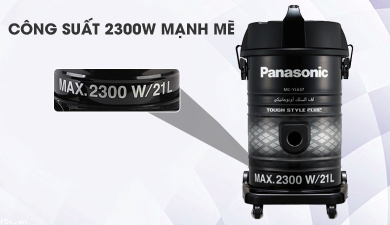 Máy hút bụi công nghiệp Panasonic MC-YL637SN49 