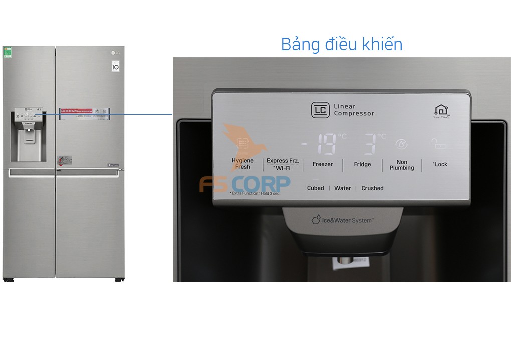 Tủ lạnh LG Inverter 601 lít GR-P247JS