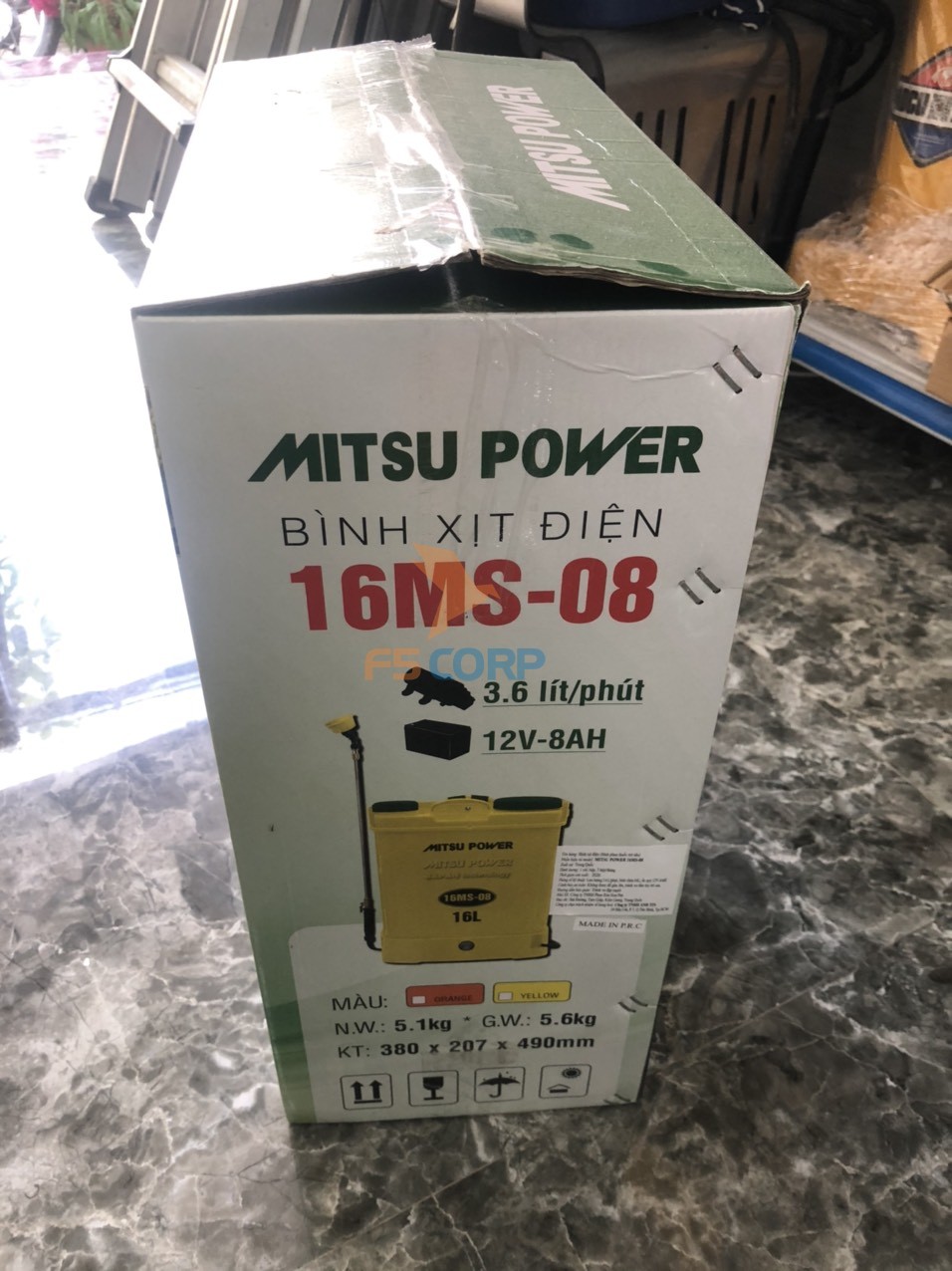 Bình phun thuốc bằng điện MITSU POWER 16MS-08
