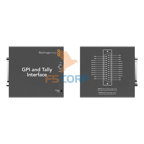 Thiết bị ghi hình Blackmagic GPI and Tally Interface