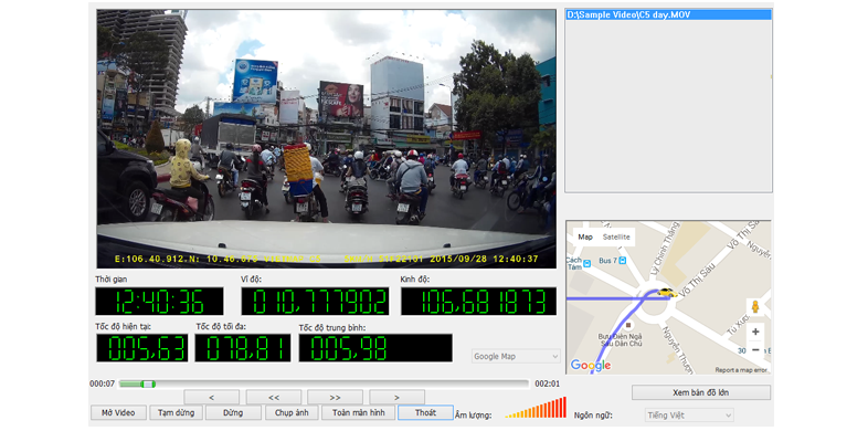 Camera Hành Trình VietMap C5 Có GPS