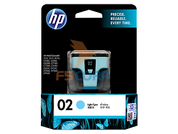 Mực máy in HP 02 AP Cyan Ink Cartridge - MOQ: 25  C8771WA