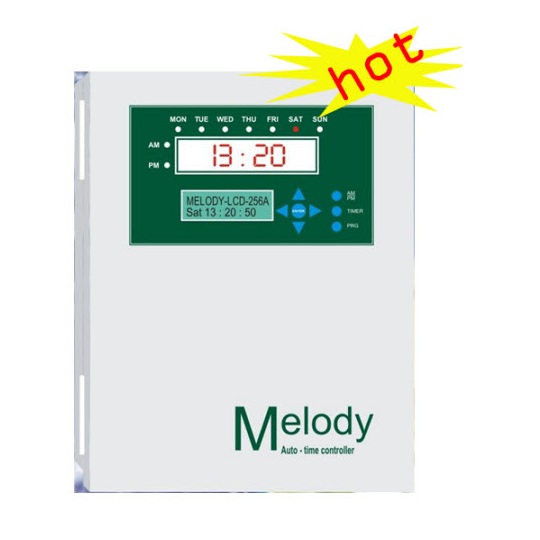 Trung tâm báo giờ tự động Melody LCD-256