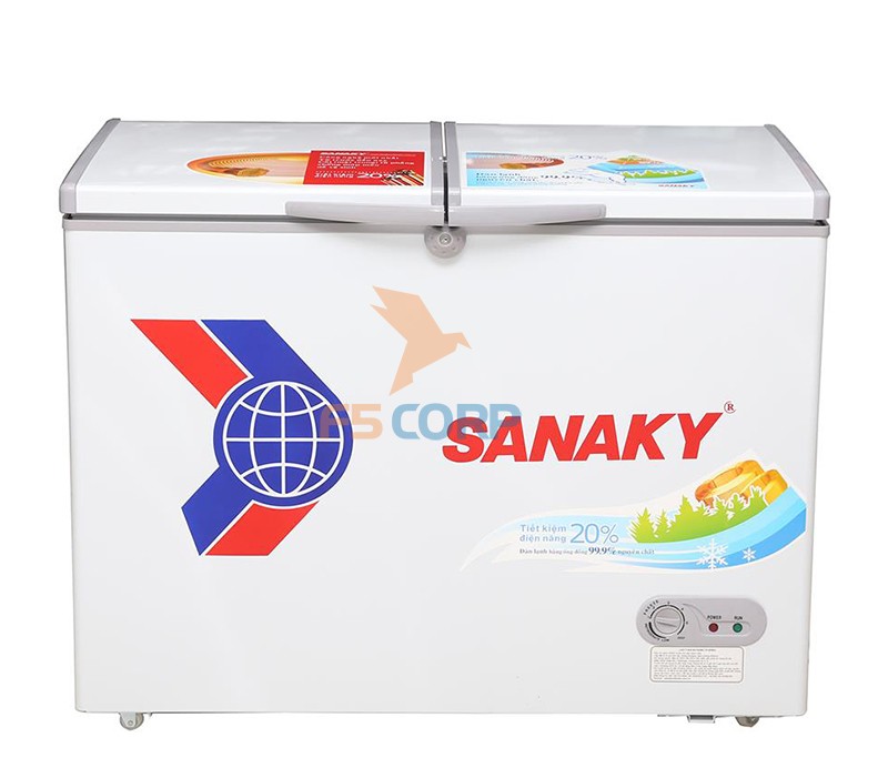 Tủ đông Sanaky hai ngăn dàn lạnh đồng VH-5699W1