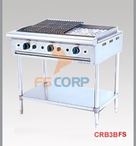Bếp nướng than nhân tạo ba bếp CRB 3BFS