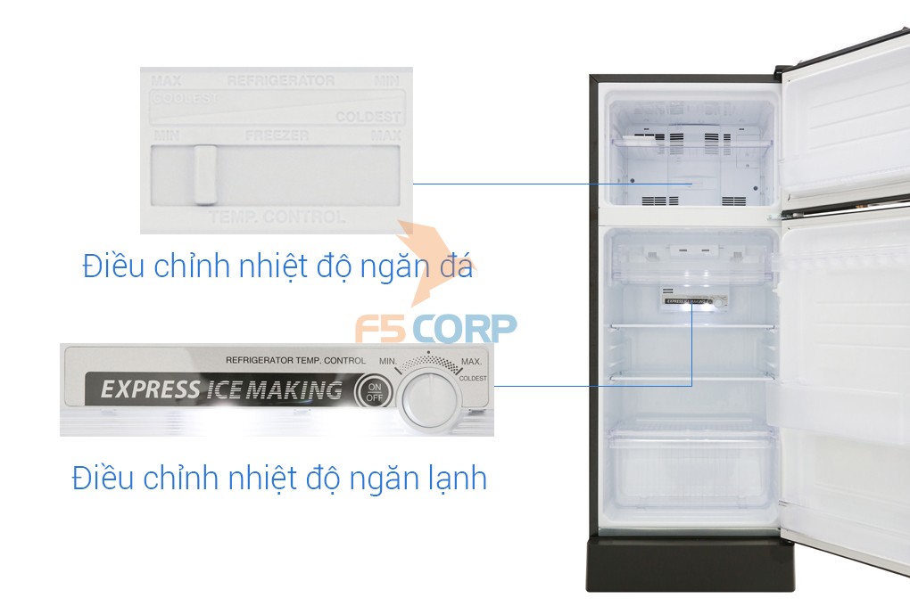 Tủ lạnh Sharp Inverter 165 lít SJ-X196E-DSS