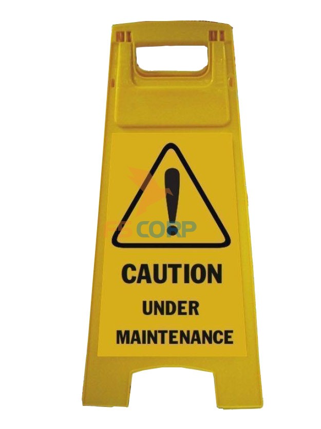 Biển báo chữ A Caution under maintenance GD-241-050
