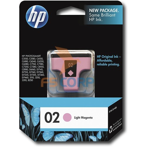 Mực máy in HP 02 AP Light Magenta Ink Cartridge - MOQ: 25  C8775WA