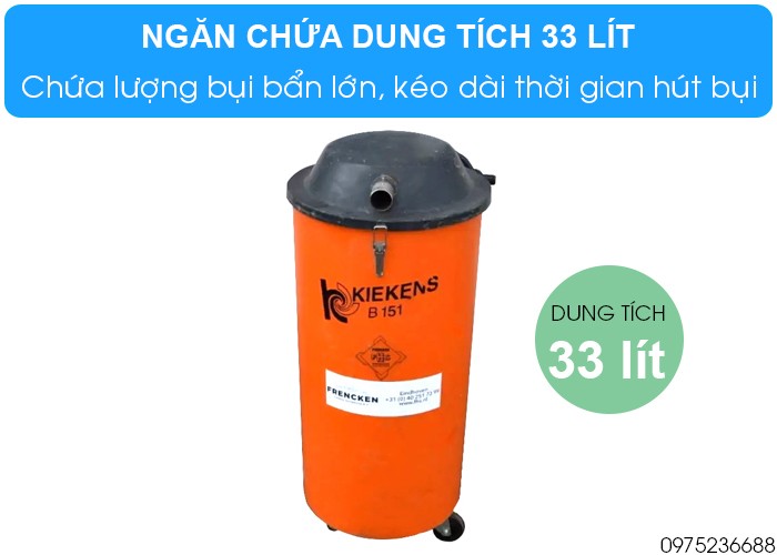 Máy hút bụi công nghiệp KieKens B151L