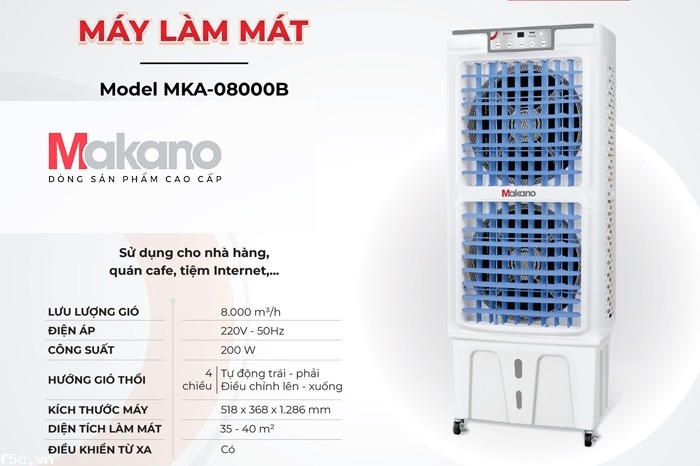 Quạt điều hòa Makano MKA-08000B