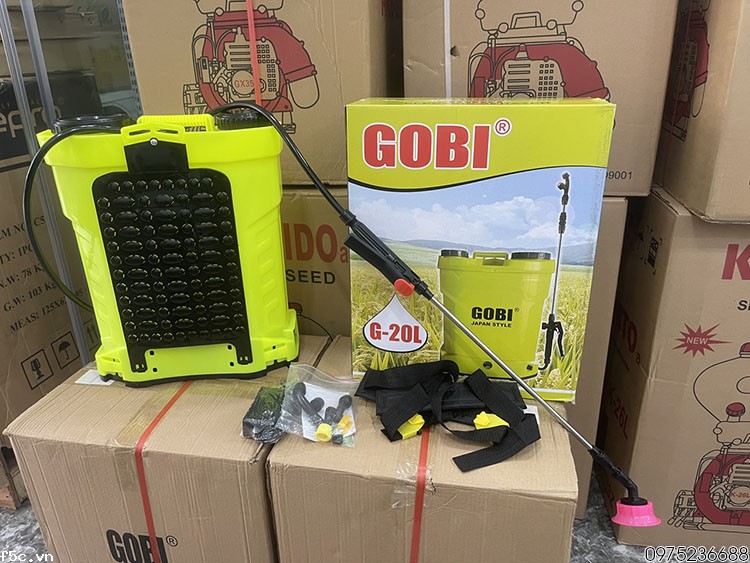 Máy phun thuốc khử khuẩn chạy điện bơm đơn GOBI G-20L