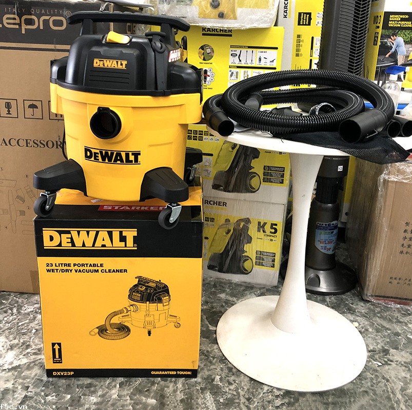 Máy hút bụi hút công nghiệp 3 chức năng 23 Lít - Ướt/Khô/Thổi Dewalt DXV23P Made in USA