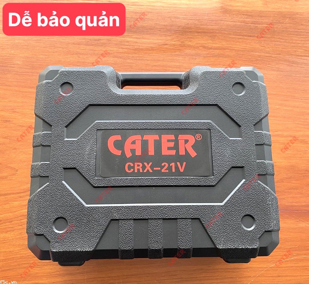 Máy phun rửa xe mini chạy pin sạc Cater CRX-21V