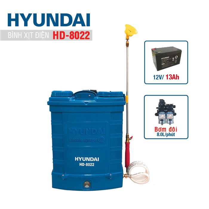 Bình xịt điện Hyundai HD-8022
