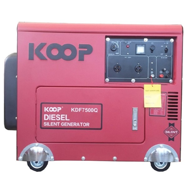 Máy phát điện chạy diesel KOOP KDF7500Q (5kva chống ồn)