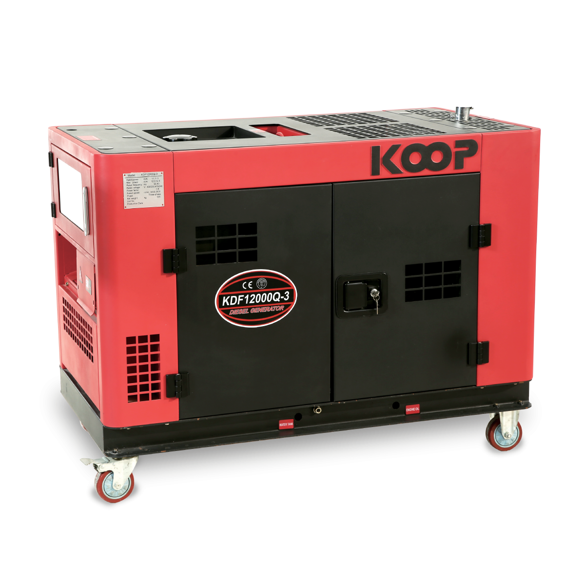 Máy phát điện diesel 9kva  KOOP KDF12000Q (chống ồn)