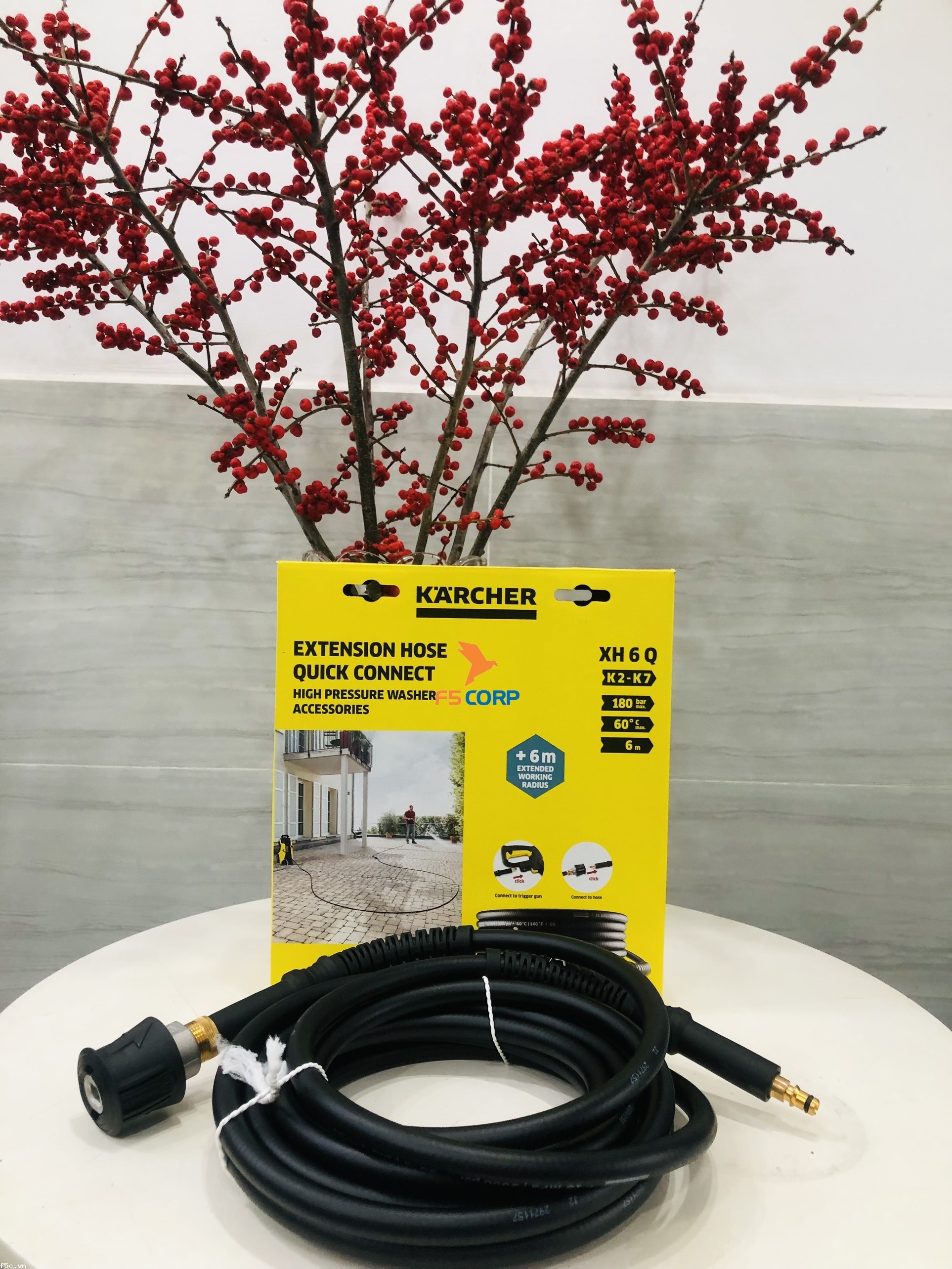 Dây phun áp lực nối dài Karcher XH 6 Q 6m (2.641-709.0)