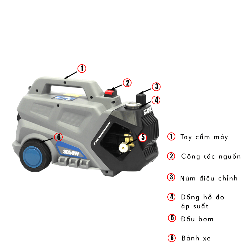 Máy phun rửa áp lực STANIC SNP3050