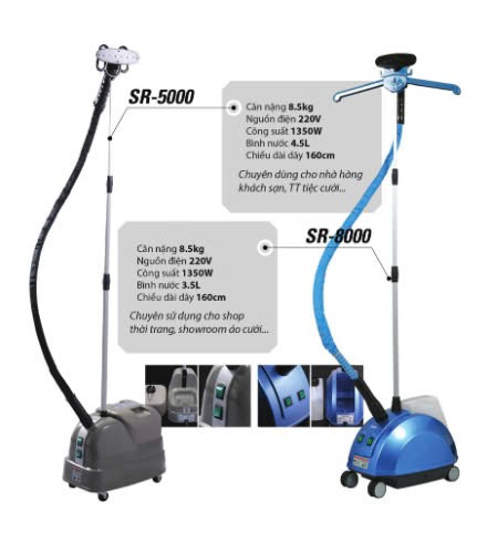 Bàn ủi hơi nước đứng Silver Star SR-8000 