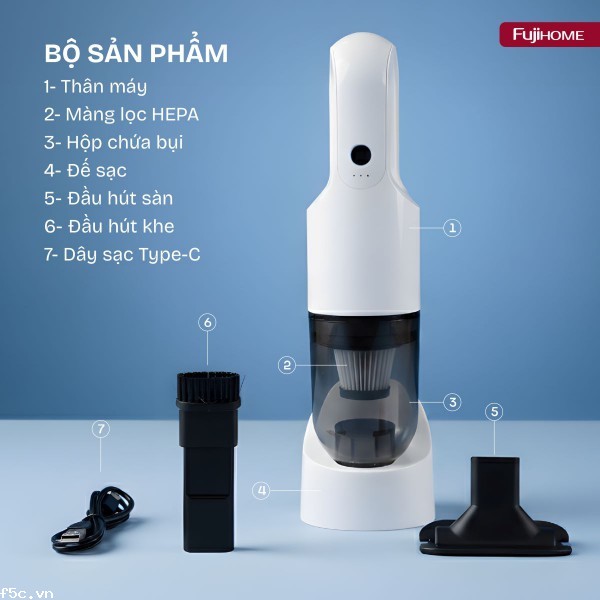 Máy hút bụi cầm tay không dây Fujihome VC01