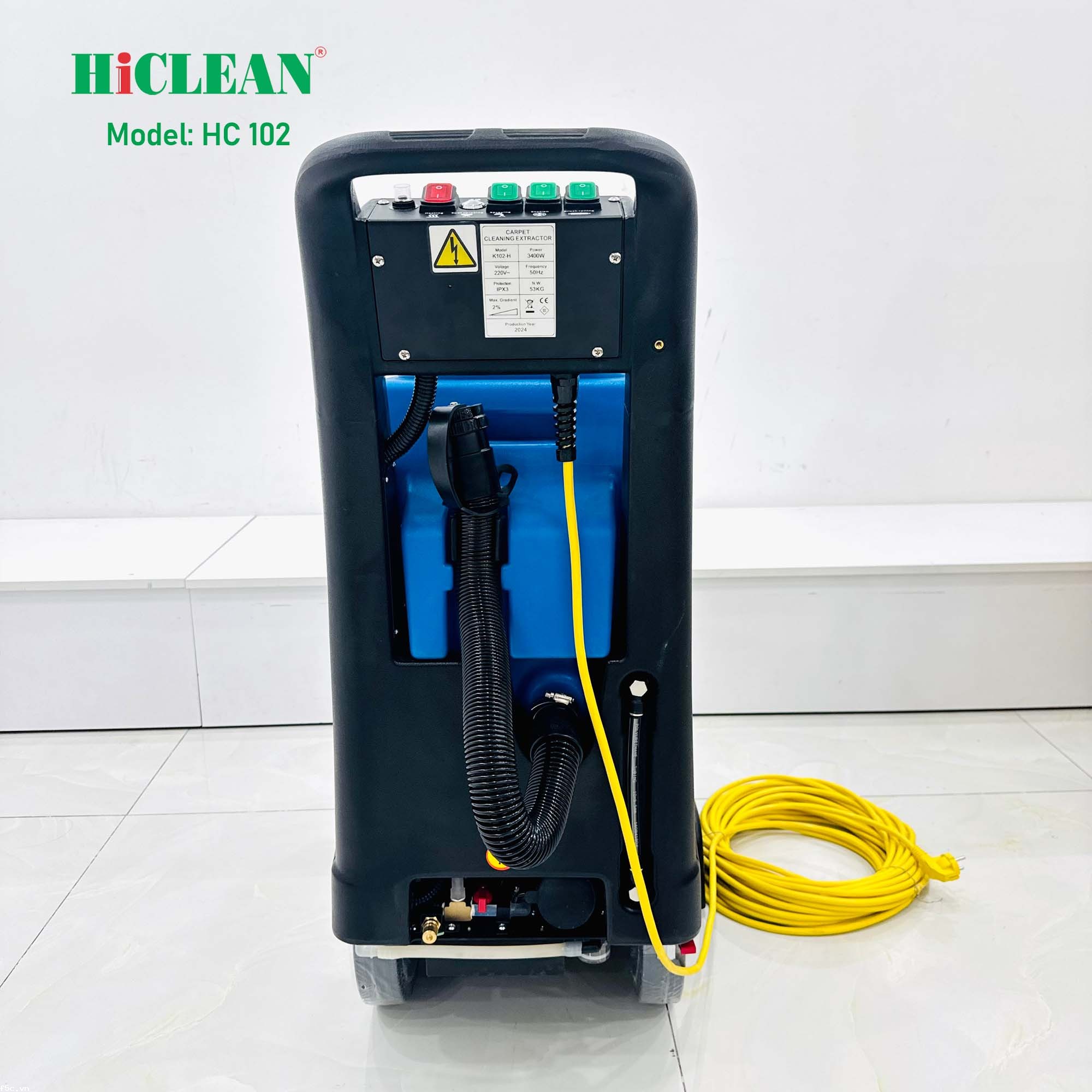Máy giặt thảm liên hợp 3in1 - Hiclean HC102 ( chà thảm - phun - hút) 