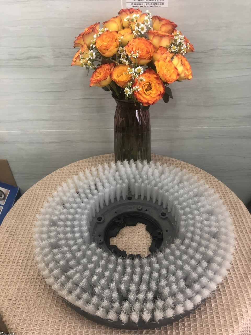 BÀN CHẢI MÁY CHÀ SÀN KAVA 17F 