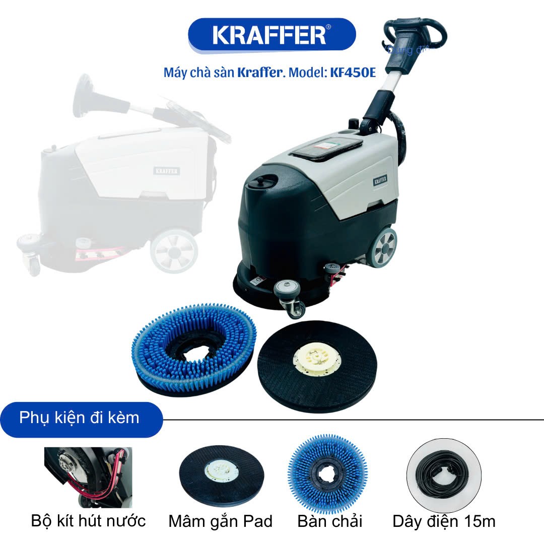Máy chà sàn liên hợp KRAFFER KF450E (dùng điện) 