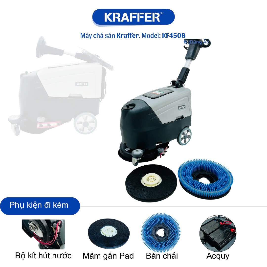 Máy chà sàn liên hợp KRAFFER KF450B (dùng bình) 