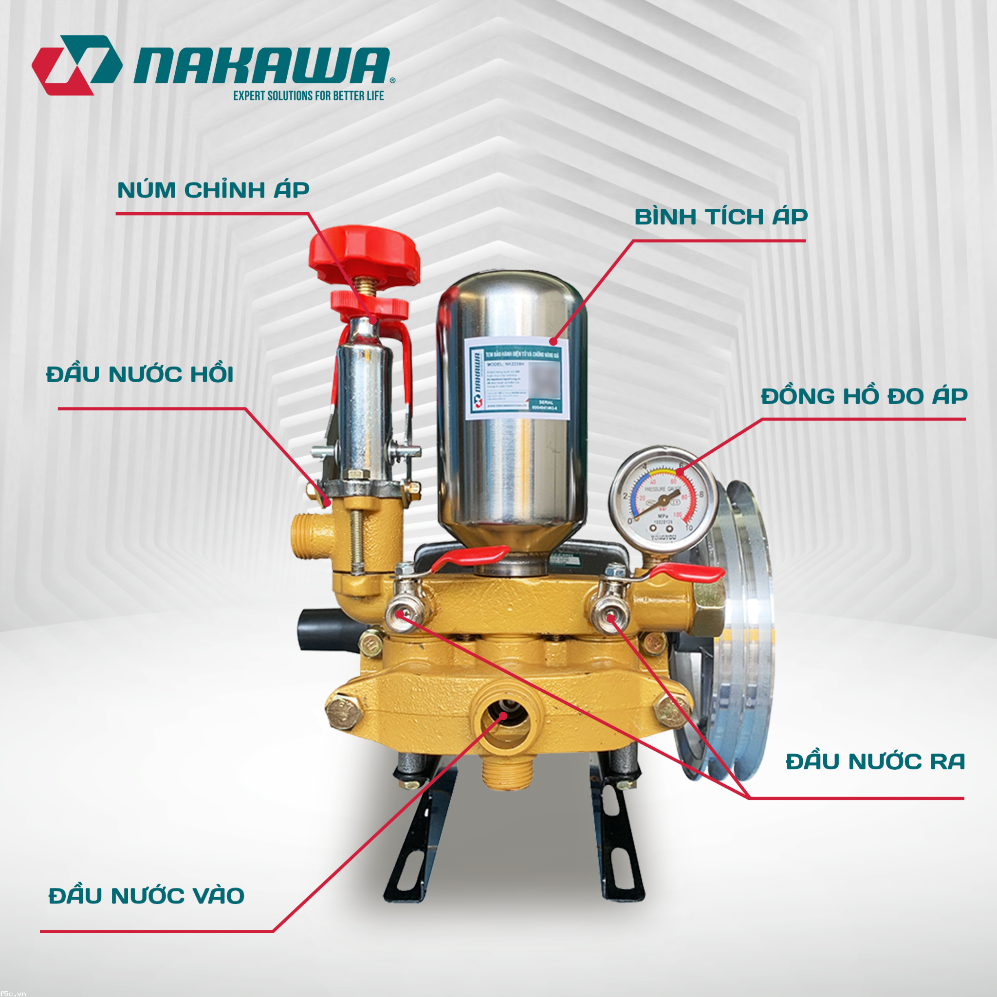 Đầu phun áp lực NAKAWA NK2238H