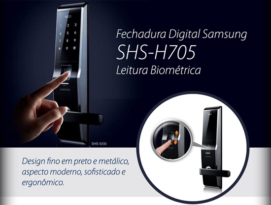 Khóa điện tử vân tay SAMSUNG SHS-H705FMK/EN 2