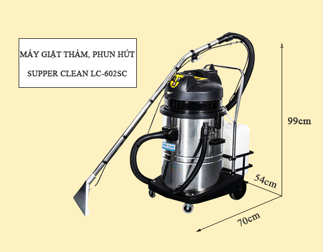 Máy giặt thảm phun hút Supper Clean LC-602SC