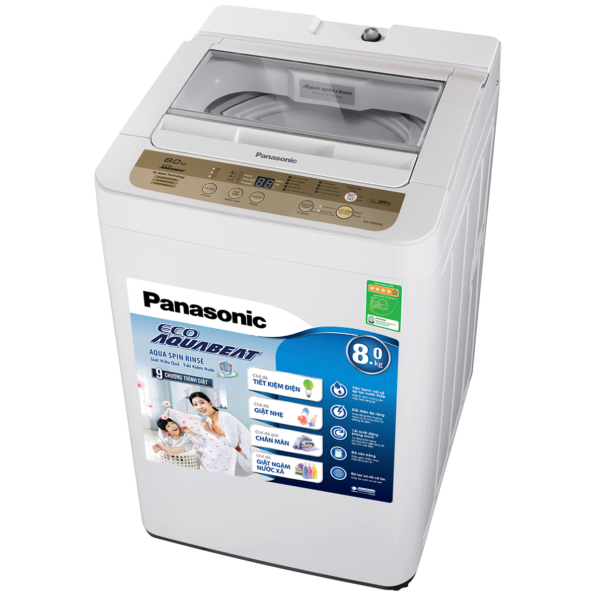 Máy giặt Panasonic NA-F80VB6MRV