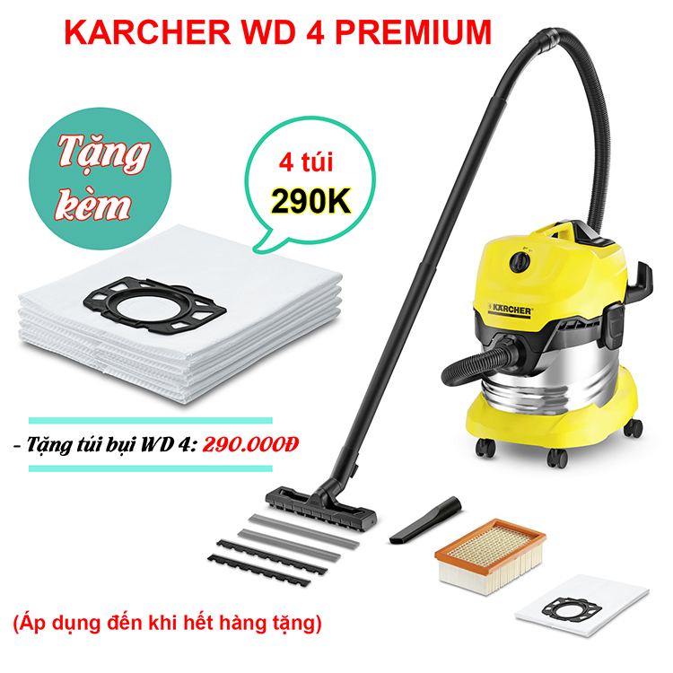 Máy hút bụi nước Karcher WD 4 Premium (1.348-150.0)