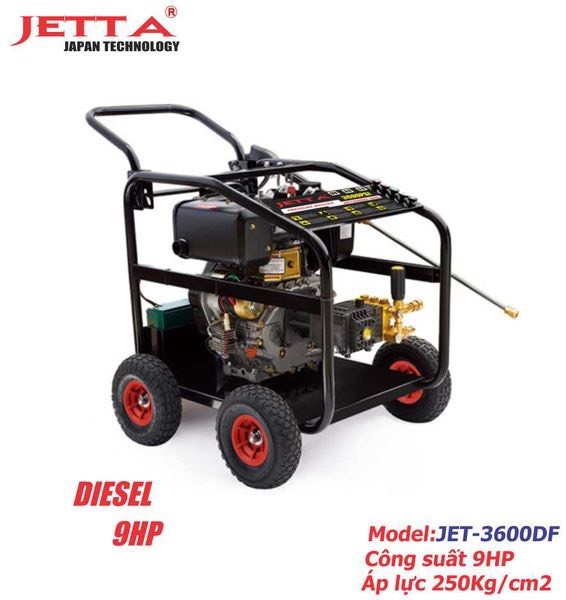 Máy rửa xe cao áp chạy chạy bằng dầu Diesel Jetta JET-3600DF