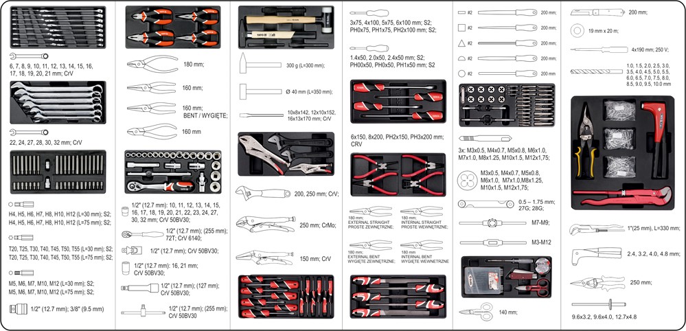 Tủ đựng đồ nghề cao cấp 7 ngăn YATO YT-55293