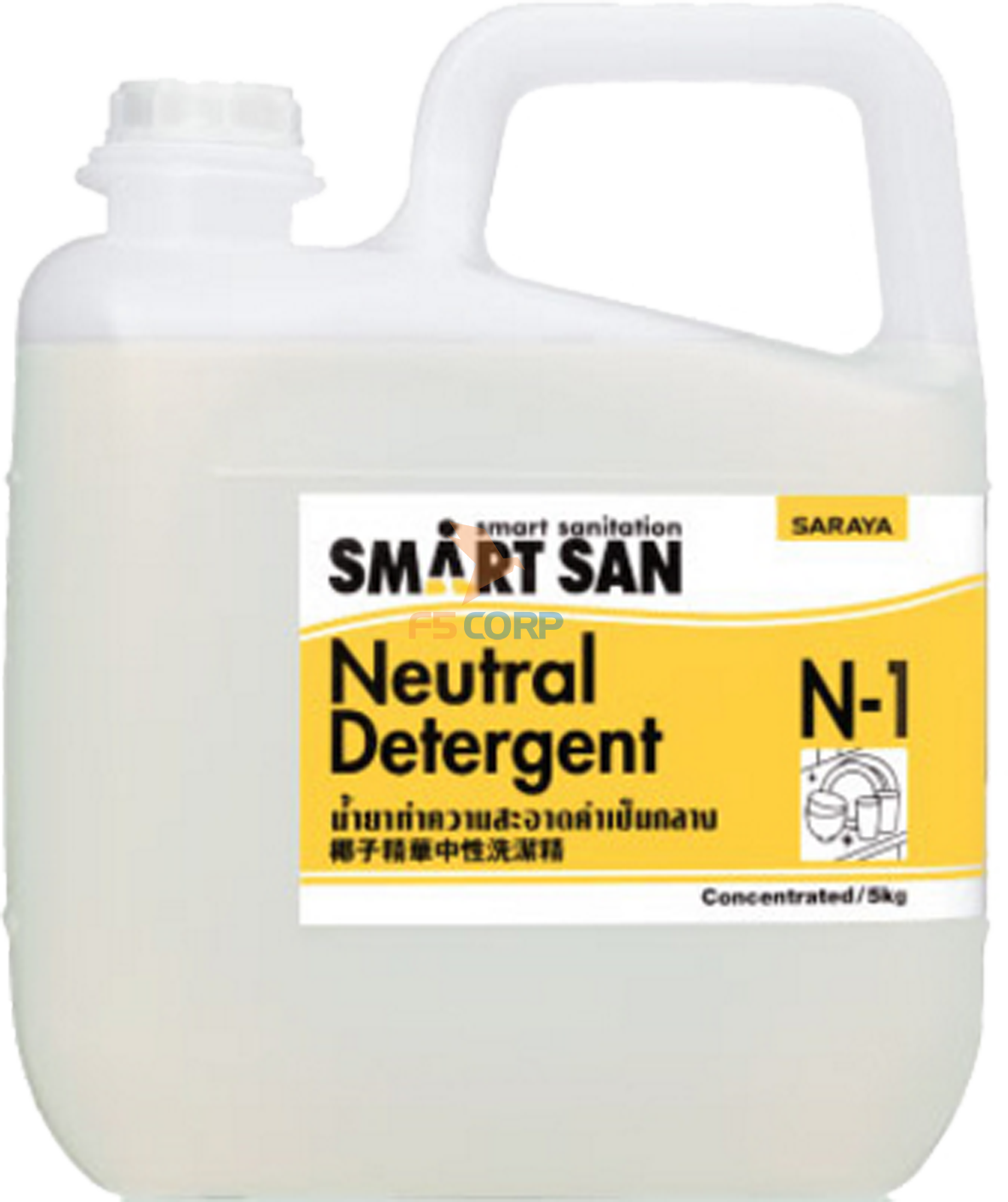 Dung dịch trung tính Neutral Detergent N-1 (5L)