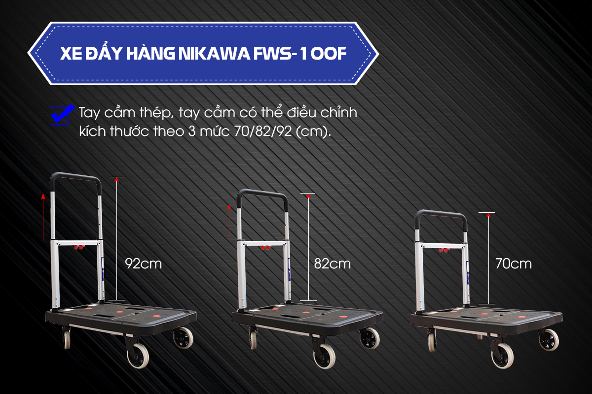 Xe đẩy hàng Nikawa FWS-100F