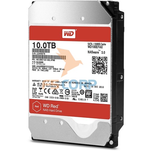 WD WD100EFAX RED HDD 10TB lưu trữ cho NAS