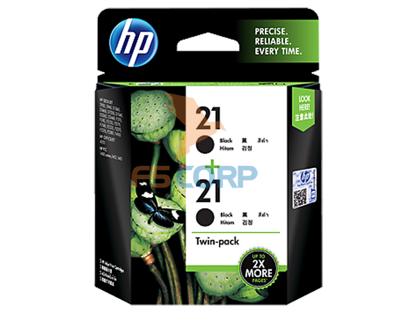 Mực máy in HP 21 Black Twin Pack Ink Cartridge CC627AA