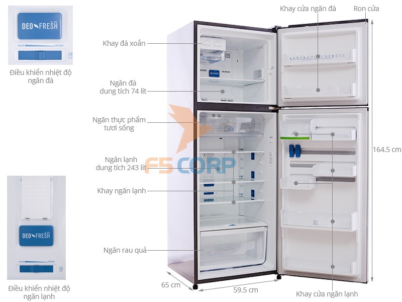 Tủ lạnh Electrolux ETB3500PE-RVN
