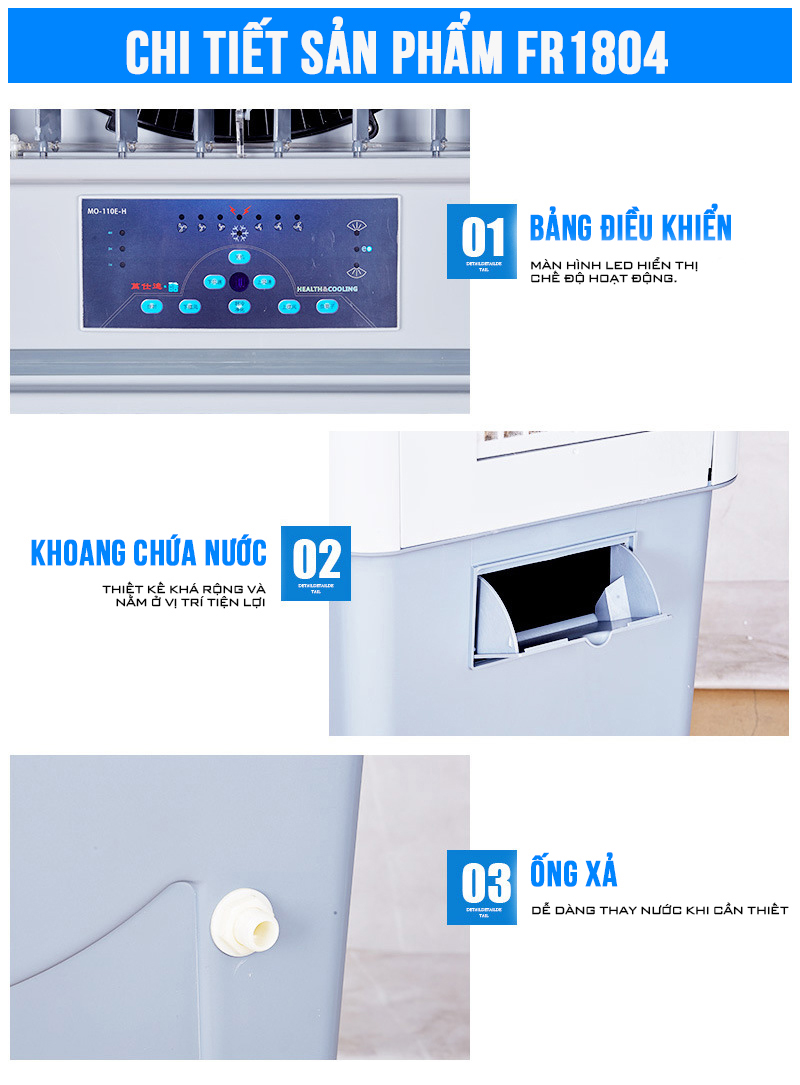 Quạt điều hòa Fred FR1804