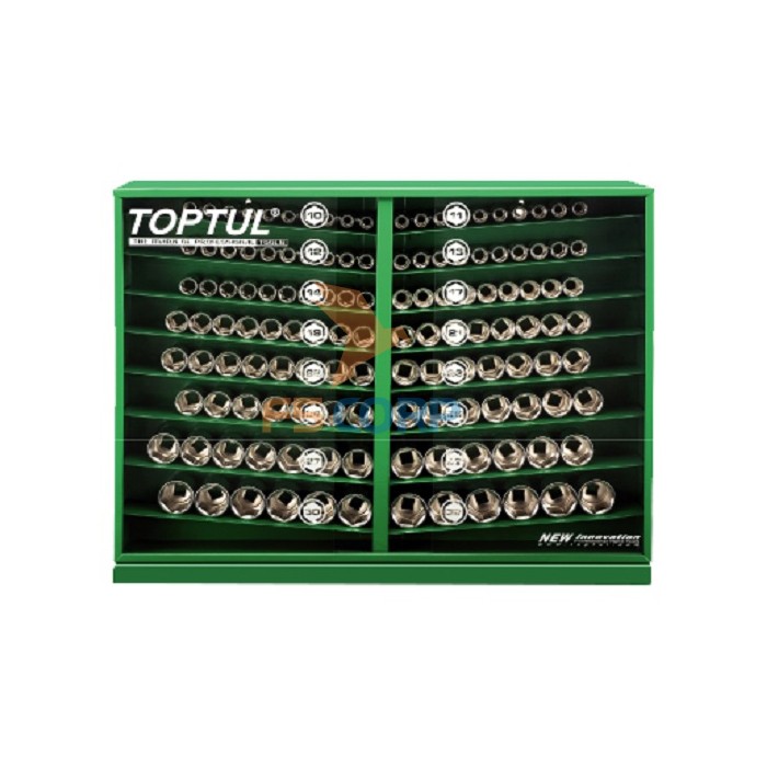 Tủ đựng tuýp Toptul bao gồm 131 chi tiết TBAB0800, GAAY0006