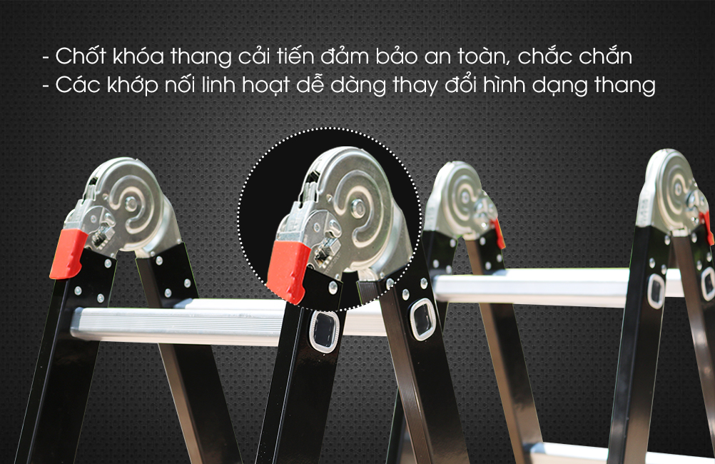 Thang nhôm gấp đoạn Nikawa NKG-43