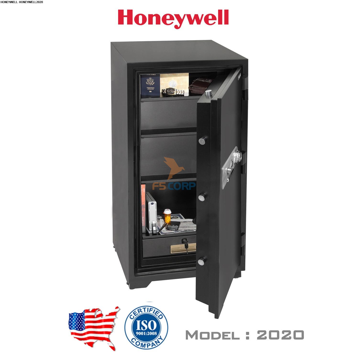 Két sắt chống cháy, chống nước Honeywell 2020 khoá cơ