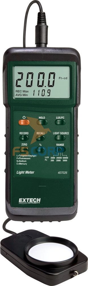 Máy đo cường độ ánh sáng Extech 407026-0-50000 LUX