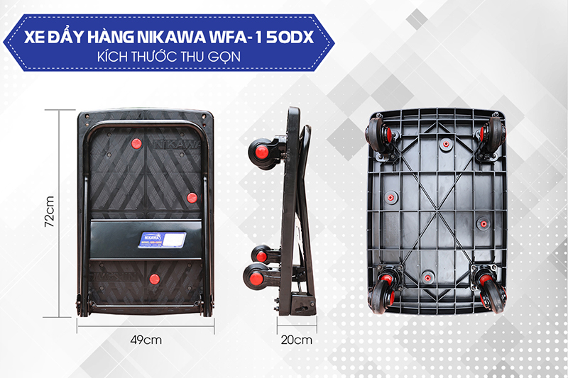 Xe đẩy hàng Nikawa WFA-150DX