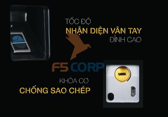 Khóa cửa vân tay cao cấp 5ASYSTEMS TS 9000s